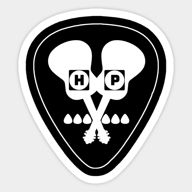 Hard Place Crossed Guitars Sticker by Deadcatdesign